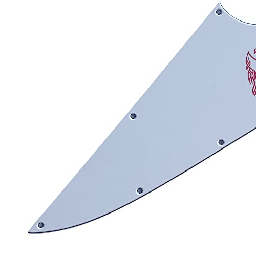 Pickguard Slinger Parts pour guitare Gibson Firebird Blank (3 plis blanc (logo rouge) - Les Beatles, Paul McCartney, John Lennon, RIngo Starr, George Harrison Pickguard Slinger Parts pour guitare Gibson Firebird Blank (3 plis blanc (logo rouge) – Image 6
