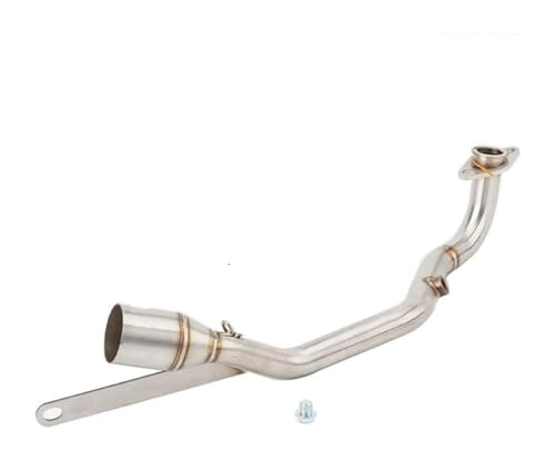 Motorrad Auspuff Schalldämpfer Für Yamaha Für NMAX 125 155 Modelljahre 2020 2021 2022 2023 Vorderes Verbindungsrohr Endrohr Auspuffanlage Mit Schalldämpfer(With Bracket)