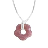 Collar de gargantilla de flores de plata de ley 925 para mujeres y niñas, colgante hueco, joyería hermosa