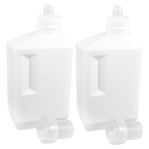 ULTECHNOVO 6 Piezas Botella De Detergente Para Ropa Jarras De Galon De Vidrio Botellas Vacías De Detergente Para Ropa Subbotellas De Champú Jabonera Botella Esterilizada Portátil Blanco