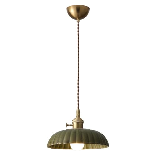 Lampe suspendue américaine rétro fruit vert E27 corps céramique MOCHAMIK