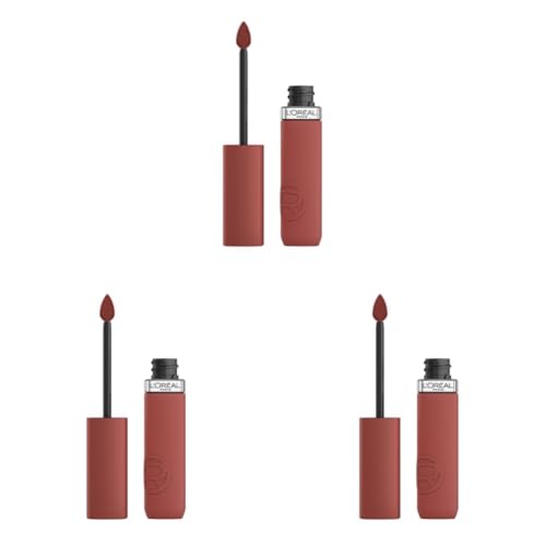 Image of L'Oreal Paris Infallible Matte Resistance Liquid Lipstick, 150 Lazy Sunday (Pack of 3)