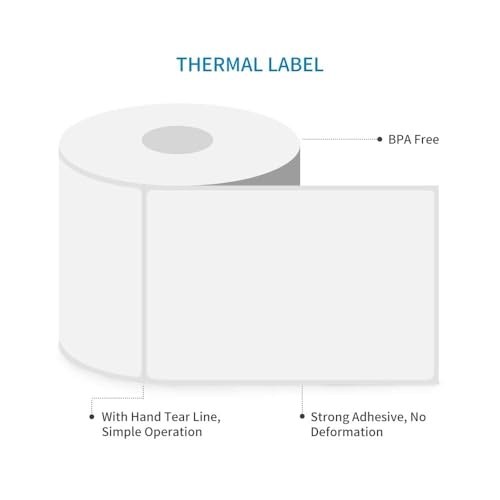 L LIKED 4x6 Inches Thermal Labels, 4 Rolls of 450 Shipping Labels, 1800 Pcs 101.5x152.4mm Thermal Printer Labels for Address, Mailing, Boxes, Packages, Compatible with Zebra & Roll image 7