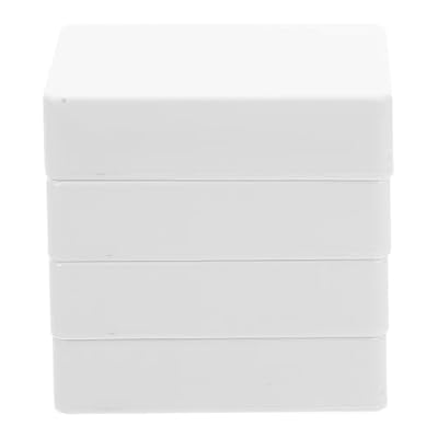 SEWACC 4pcs Portable Plastic Junction Box Hidden Storage Safe for Money and Valuables Travel Use Secure and Reliable Abs Material Small Versatile Storage Containers