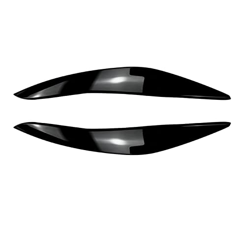 Paupières de phares pour BMW F10 F11 2011-2014 sourcil cache phare noir laqué