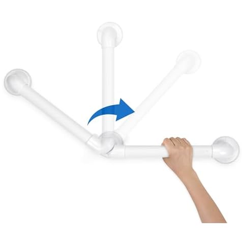 Sangohe Grab Bars - Grab Bars for Bathtubs and Shower - Shower Grab Bar for Senior - Safety Shower Handle with Angle Adjustable - Grab Bars for Shower, 502B Cover