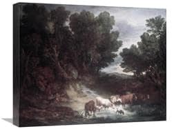 22 in. Watering Place Art Print - Thomas Gainsborough