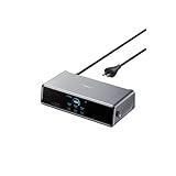 Anker Prime ドッキングステーション (14-in-1, Triple Display, DisplayLink) 最大8K USB PD 最大140W出力対応USB-Cアップストリームポート 3画面同時出力 10Gbps高速データ転送 GaN搭載 ACアダプタ内蔵 冷却システム ディスプレイ搭載 DisplayLinkダウンロード必要