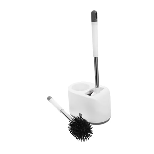 BESTYASH 1Juego Cepillos Inodoro con Soporte y Ergonómico Limpieza Profunda y Oficinas