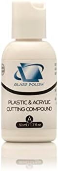 Glass Polish 14011 Plastic & Acrylic Cutting Compound with Micro Abrasives for Professional Polishing - 50ml