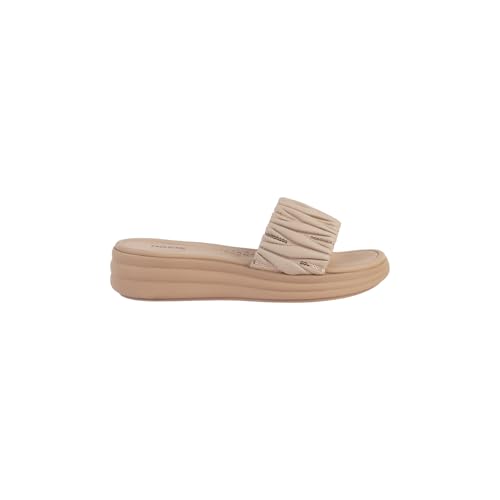 Image of Mochi Women Wedge Heel Fashion Slip-on Sandal