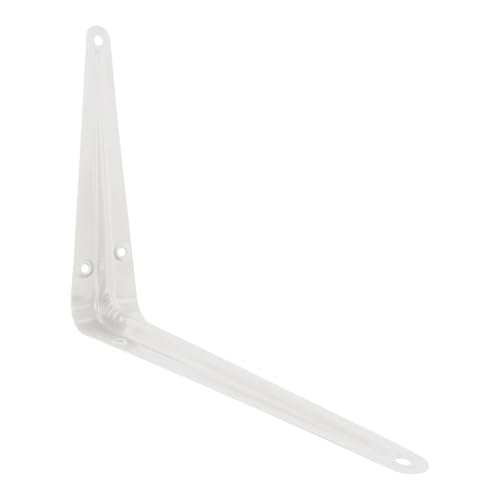 Merriway BH05482 (4 Pcs) London Style Shelf Brackets 200 x 150mm (8 x 6 Inch) White - Pack of 4 Pieces