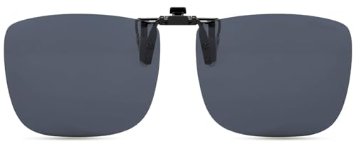 Image of CAXMAN Polarized Clip On Sunglasses Over Prescription Glasses for Men Women UV Protection