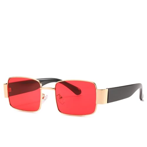 Lunettes de soleil carrées vintage pour hommes look rétro chic