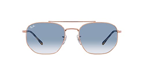Image of Ray-Ban Unisex Sunglasses Gold Frame, Brown Lenses, 54MM