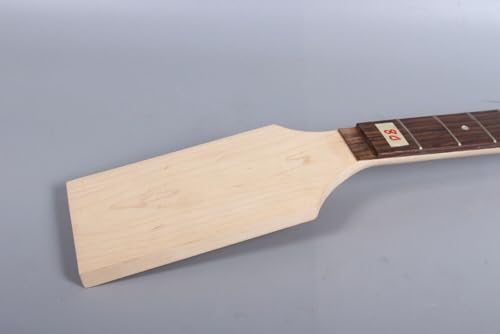 Manche de guitare en érable 25.5 pouces touche palissandre incrustation points