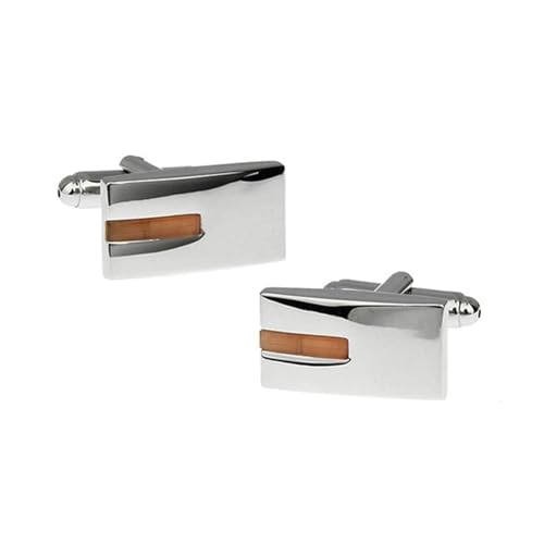 Gemelos para hombre de plata rectangulares el regalo de aniversario perfecto