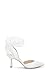 Badgley Mischka Women's Blaze Pump, White Satin, 5