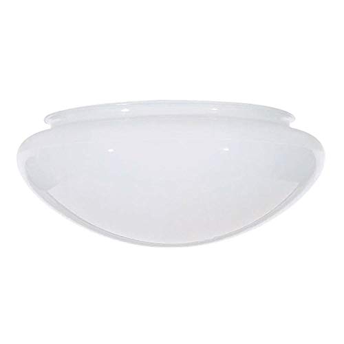 7.5-inch white mushroom glass shade - 5-7/8-inch fitter opening