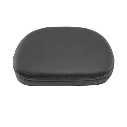 Coussin de dossier universel de finition premium en cuir synthétique noir pour moto