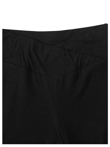 Floerns Girl's 2 Pcs Flare Leg Pants Active High Waist Bell Bottom Pants2