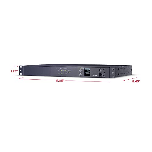 Cyberpower Pdu24006 Metered Ats Pdu, 200-240V, 20A (Derated To 16A), 10 Outlets, 2U Rackmount #TOP5