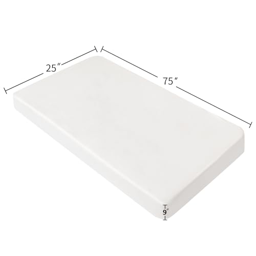 Image of Cot Sheets 25 inch x 75 inch Fitted with Small Single Camping Mattress, Gray