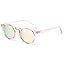 Clear Pink Frame Pink(mirrored) Lens