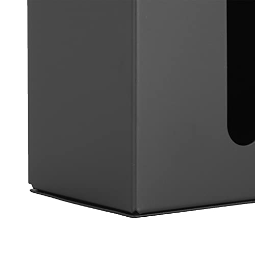 Fdit Wall Mounted Tissue Box Holder, Space Aluminum, Black, 7.1x4.7x3.5 Inch, for Kitchen Bathroom Toilet by Fdit - Used condition - Image 9