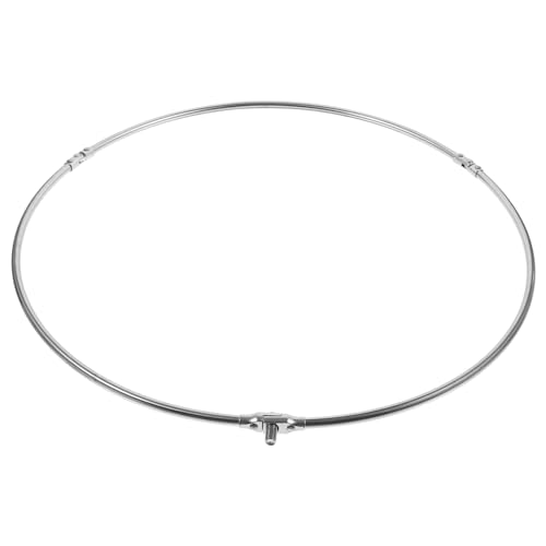 SUPVOX Fishing Landing Net Circle Stainless Steel 45cm Ring Simple Dip Net Ring for DIY Nets