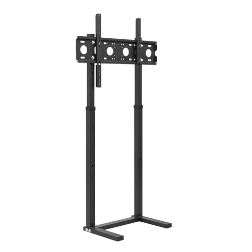 Supporto da pavimento regolabile per TV da 32 65 staffa di montaggio resistente supporta 40 kg ideale per monitor design perfetto per uso domestico e ufficio elegante nero