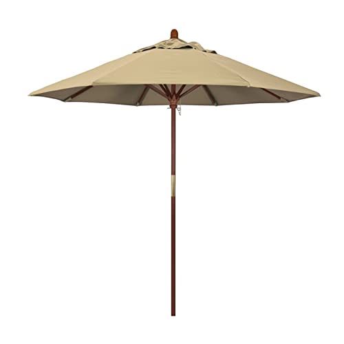 ZAQY Parasol Jardin Sombrillas Terraza Playa Madera Pequeña Jardín Patio Balcón Paraguas 2,1/2,7 M - Sombrilla De Mercado Resistente Al Agua 95+UV para Terraza, Bar Y Mesas Redondas Cover