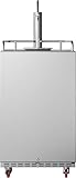 EdgeStar KC7000SS Full Size Built-In Tower Cooled Kegerator - Black and Stainless Steel