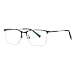 laureles Mens Reading Glasses Blue Light Blocking Pure Titanium Business Half Frame Reader Computer Eyewear (Grey, +2.00 Magnification)