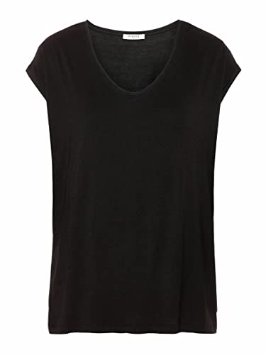 T-shirt Pieces Pcbillo femme top manches courtes coton stretch basique