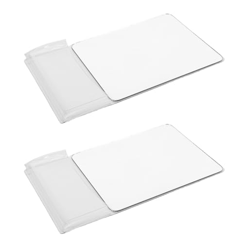 Miroir magnétique de casier portable : lot de 2 miroirs blancs de poche contre le désordre - 2