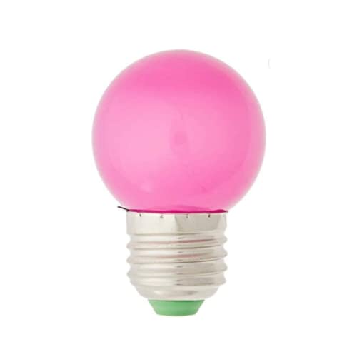 Jandei - Bombilla LED de color Rosa, 1W casquillo E27. Perfecta para Fiestas, Bodas, Bautizos, Jardines, Verano, Terrazas, Balcones.