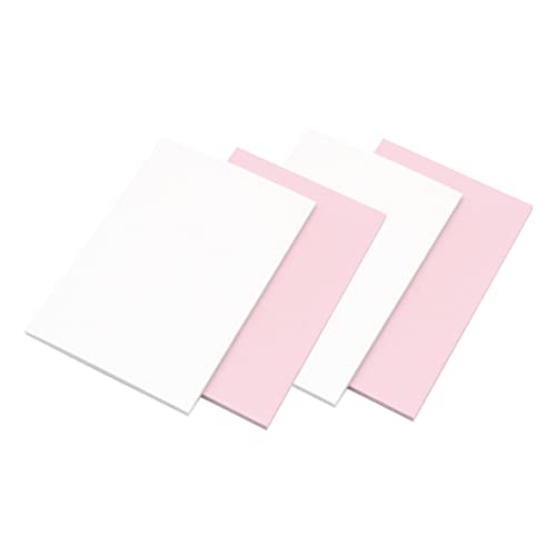 NUOBESTY 4pcs Professional Rubber Blocks for Stamp Making Kit DIY Carving Material Flexible Rubber Stamps Crafts Easy Applicati