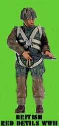 WWII British Red Devil Paratrooper Toys Trail Troopers