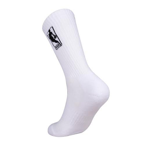 ultra game mens nba official athletic cushioned secure fit crew socks - 6 pack