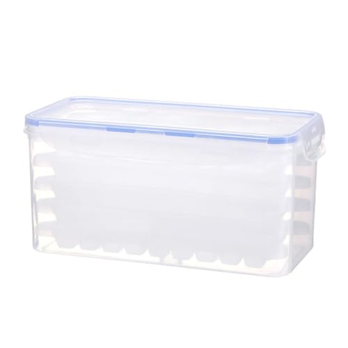 TOKIDNY 自家製氷用食品グレードプラスチック製アイスモールド格収納箱付き 蓋付で溢れ防止 変形耐性 滑り止め設計 冷凍庫省スペース対応