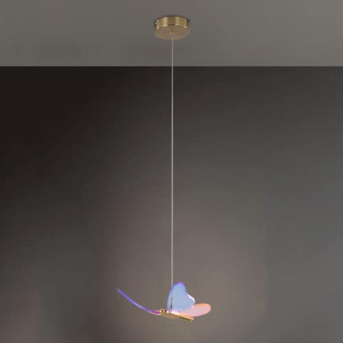 Lustre suspension Papillon haut de gamme en acrylique coloré et métal robuste