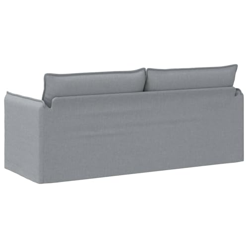 Sofá de 3 plazas ergonómico con funda extraíble lavable y marco de metal resistente 196 cm 8