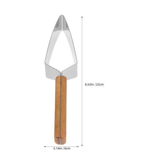 Cortador para sandía de acero inoxidable con mango de madera miniatura 2