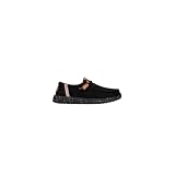 HEYDUDE Damskie buty Wendy Washed Canvas Wendy Slip-On, kolor czarny, 42 EU
