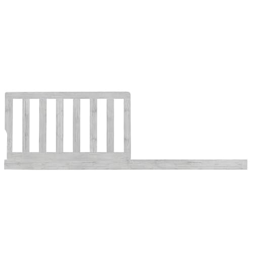 Image of Toddler Bed Safety Guard Rail for Evolur Baby Convertible Cribs - Solid Wood Rail for Convertible Crib to Toddler Bed Conversion - Safety Bed Rail for Children (Antique Mist, Model 846)