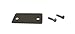 C.R. LAURENCE SCECPB CRL Polished Brass End Cap with Screws for Shallow U-Channel