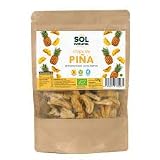 Chips de Piña Natural Crujiente – Pack de 2 (2 x 125g) – 250g de Snack de Fruta Tropical 100% Real – Sin Azúcares Añadidos ni Fritos – Rica en Fibra y Enzimas Naturales – Deliciosa y Ligera