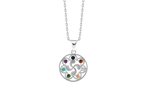 Croix basque Lauburu argent 925 et oxydes scintillants haut de gamme