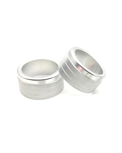 Temperature Adjustment Knob Air Conditioning Adjustment Knob Ring Climate Control HVAC (Silver)